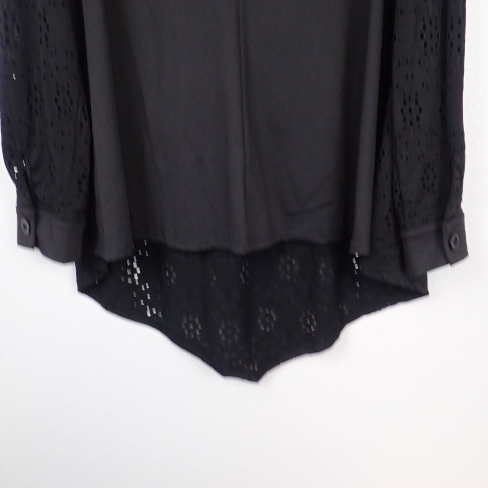 Rosegal Swim Cover Up Women's 3XL Black eyelet Brand New - Picture 10 of 10